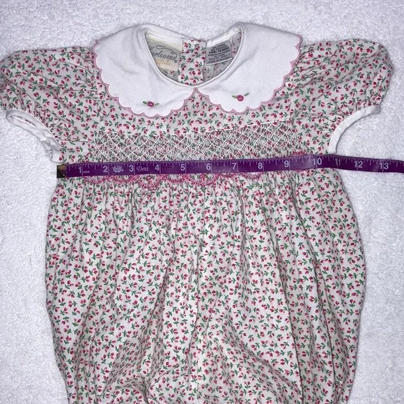 Heirlooms by Polly flinders smocked tulip bubble 12m